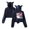 Cats B4 Guys Dabbing Crop Hoodie
