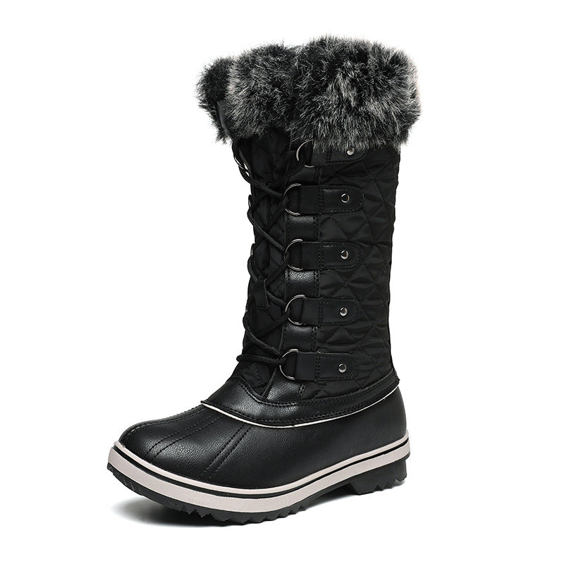 Women's High-top Flat Snow Boots