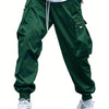Multi-pocket Cargo Pants Men's Casual Hip-Hop Drawstring Trousers Outdoor Streetwear Sports Pant