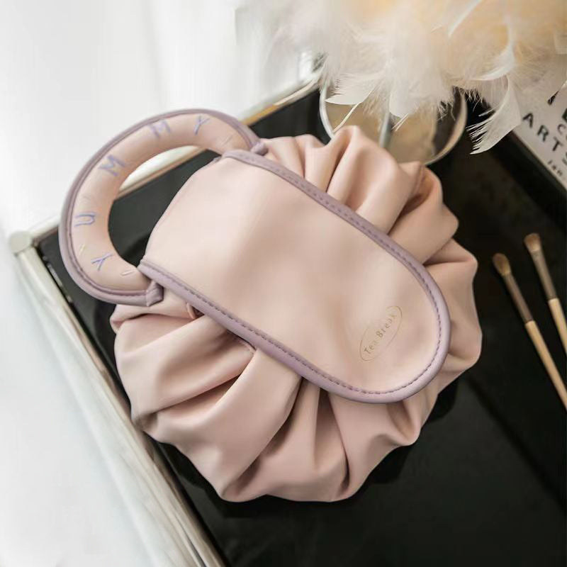 YUMMY Waterproof Drawstring Cosmetic Bag With Handle