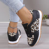Leopard Print Lace-up Sneakers