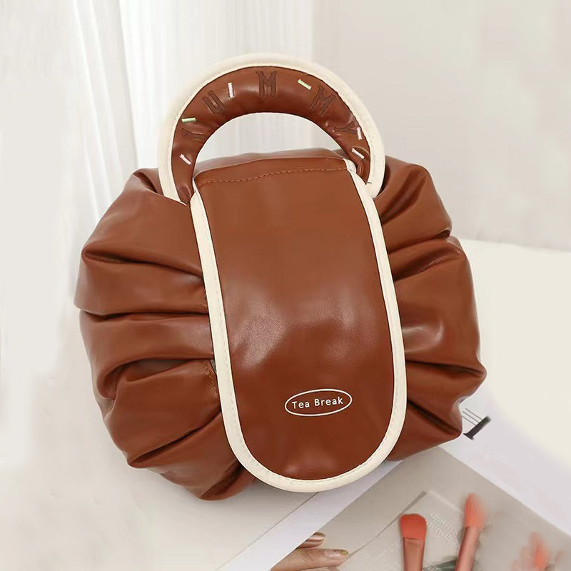 YUMMY Waterproof Drawstring Cosmetic Bag With Handle