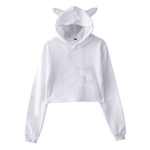 Cats B4 Guys Dabbing Crop Hoodie