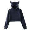 Cats B4 Guys Dabbing Crop Hoodie