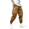 Multi-pocket Cargo Pants Men's Casual Hip-Hop Drawstring Trousers Outdoor Streetwear Sports Pant