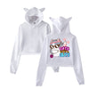 Cats B4 Guys Dabbing Crop Hoodie