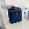 Rhombus-Embroidery Double-layer Make-up Storage Bags