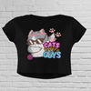 Cats B4 Guys Dabbing Crop Top
