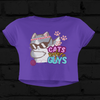 Cats B4 Guys Dabbing Crop Top