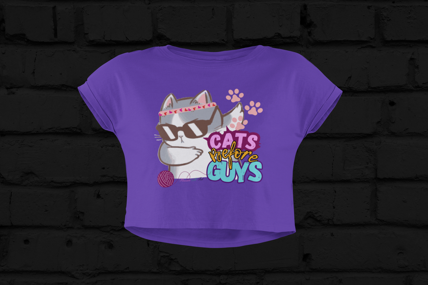 Cats B4 Guys Dabbing Crop Top