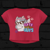 Cats B4 Guys Dabbing Crop Top