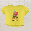 Cats B4 Guys Love Crop Top