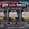 Custom DTF Gang Sheet