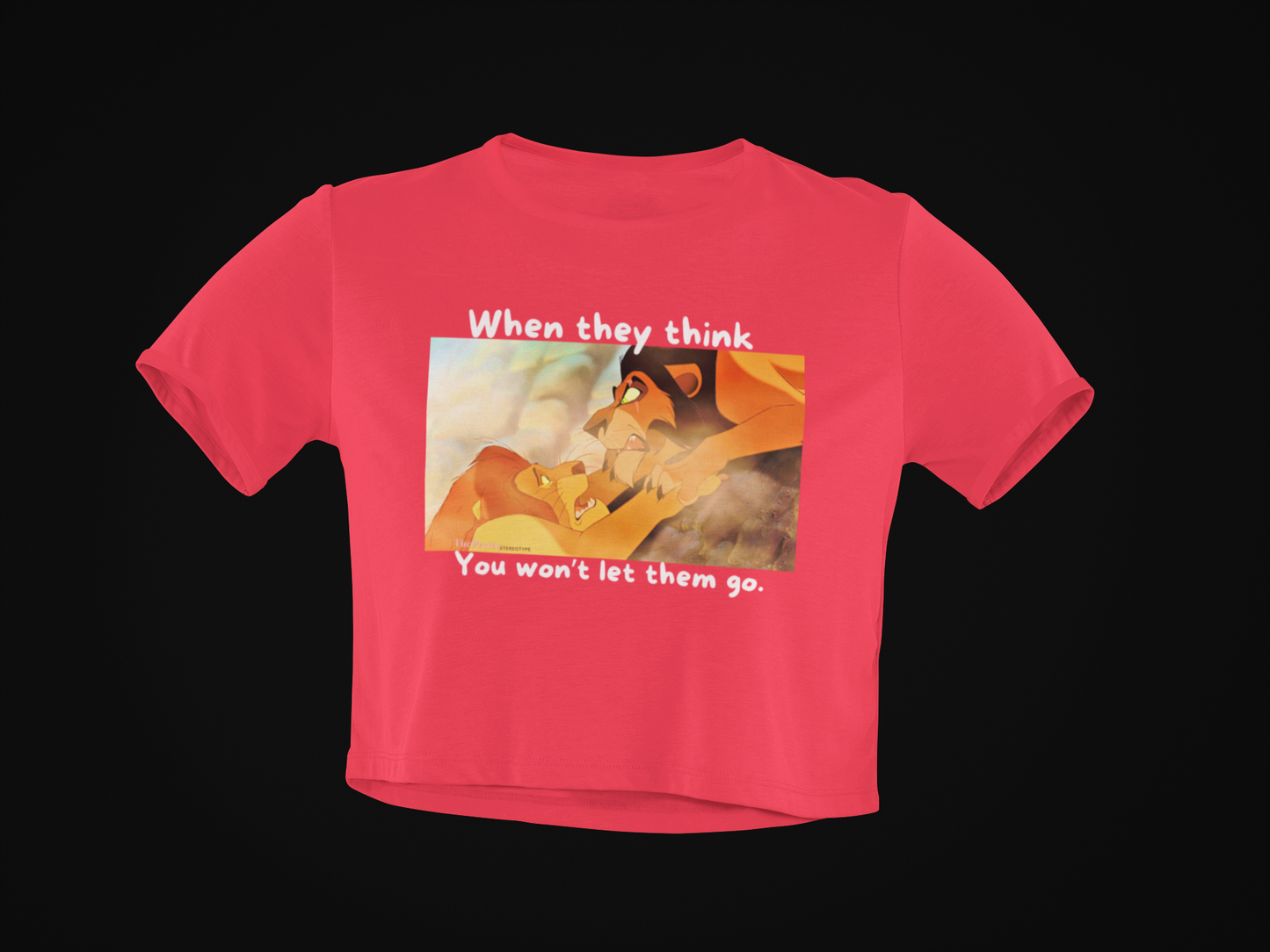 When They Think  You Won't Let Them Crop Top