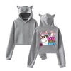 Cats B4 Guys Dabbing Crop Hoodie