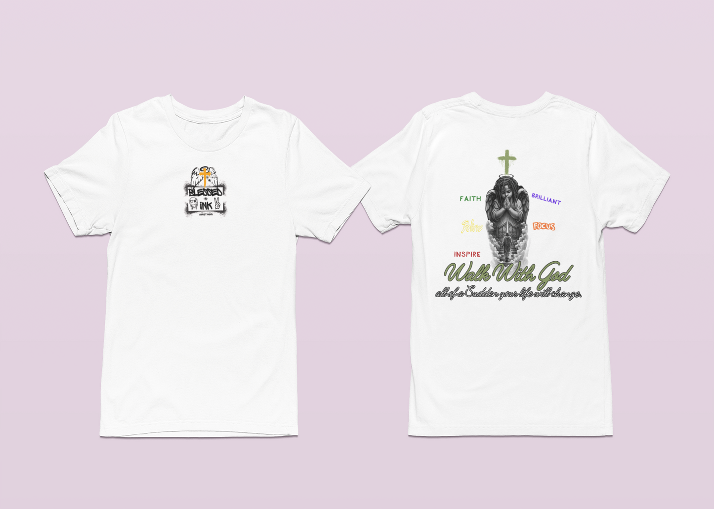 Walk with god T-SHIRT