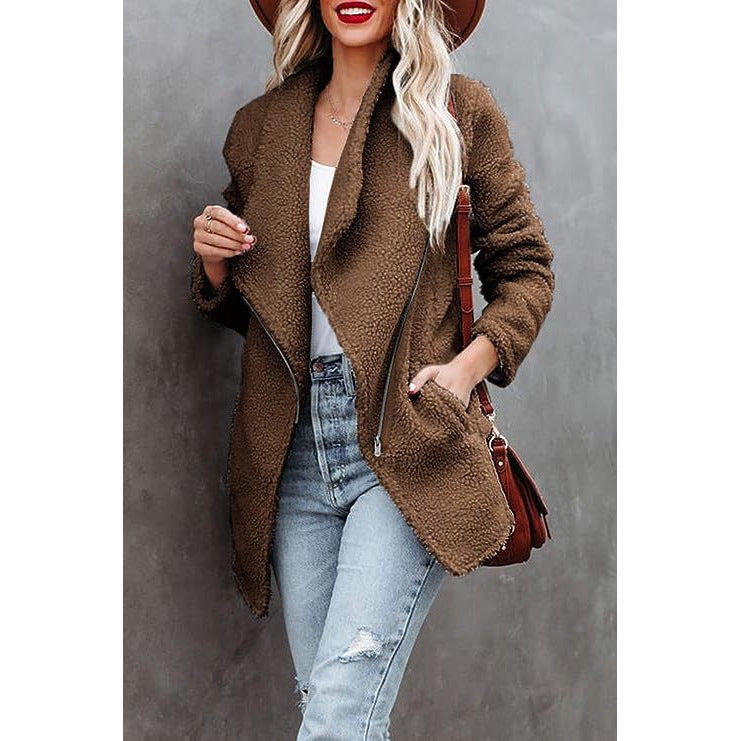 Casual Wool Lamb Jacket