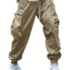 Multi-pocket Cargo Pants Men's Casual Hip-Hop Drawstring Trousers Outdoor Streetwear Sports Pant