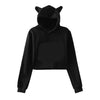 Cats B4 Guys Dabbing Crop Hoodie
