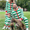 Christmas Homewear Pajamas One-piece Stripes