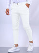Men's Slim Button Trousers Fashion Solid Office Versatile Long Pencil Pants