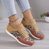 Leopard Print Lace-up Sneakers