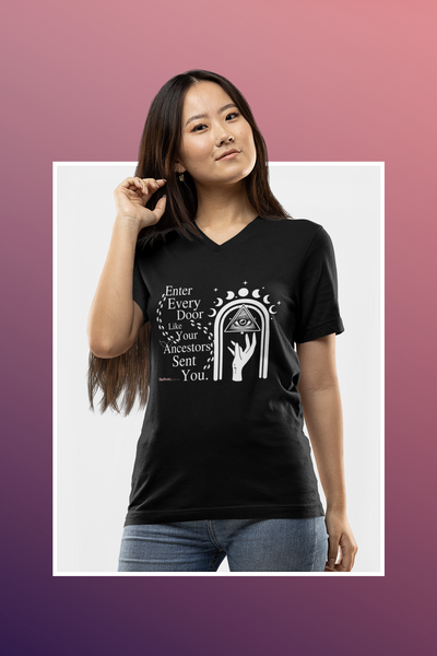 Enter Every Door Affirmation Manifestation T-Shirt Powerful Bold Message